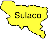 Mapa del municipio de Sulaco, Yoro